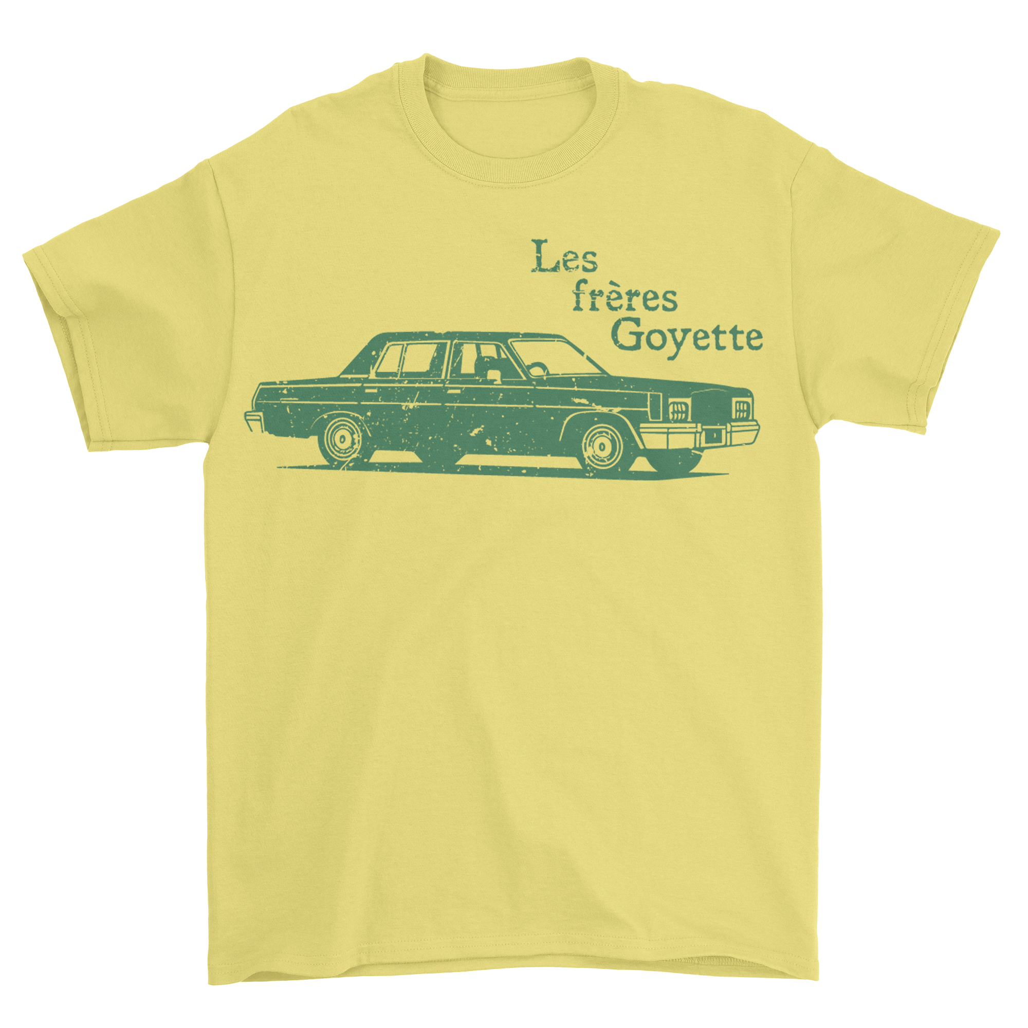 Les frères Goyette - T-shirt jaune «Les frères Goyette»