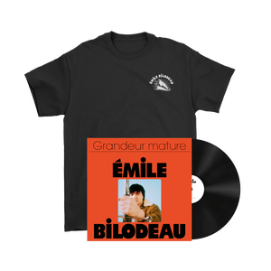 Émile Bilodeau - Ensemble t-shirt noir + album